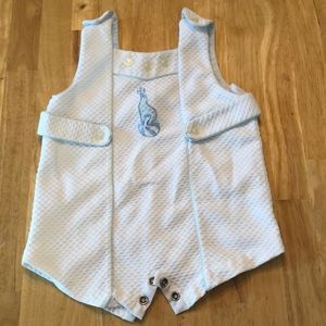 Vintage Baby Boy Cherubs Romper
